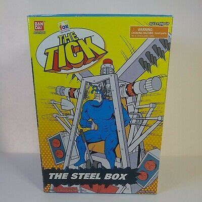 tick steel box|The Tick Steel Box 1995 Bandai MIB NRFB NEW playset.